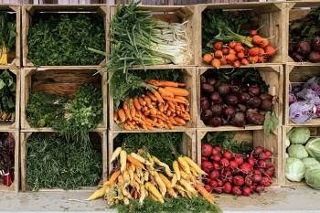 A farmers market