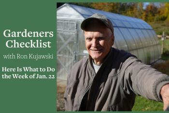 Ron Kujawski at his home garden in West Stockbridge, Mass.