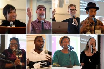Speakers at the annual Rooted in Place ecological symposium.