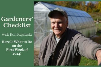 Ron Kujawski at his home garden in West Stockbridge, Mass.