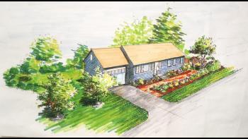 Rendering of a home garden