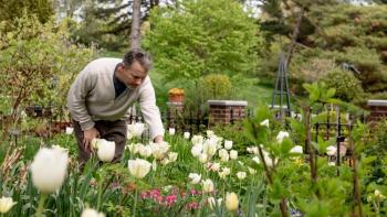 Daryl Beyers in the garden