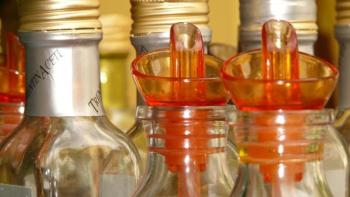 Bottles of vinegar