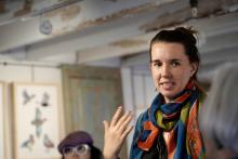 The exhibition "Flock" in the Leonhardt Galleries.