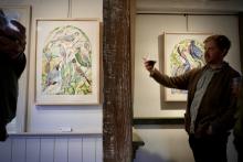 The exhibition "Flock" in the Leonhardt Galleries.