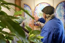 The exhibition "Flock" in the Leonhardt Galleries.