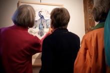 The exhibition "Flock" in the Leonhardt Galleries.