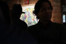 The exhibition "Flock" in the Leonhardt Galleries.