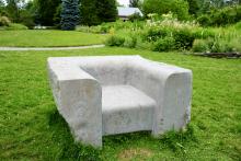 Mark Mennin sculpture at Berkshire Botanical Garden
