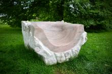 Mark Mennin sculpture at Berkshire Botanical Garden